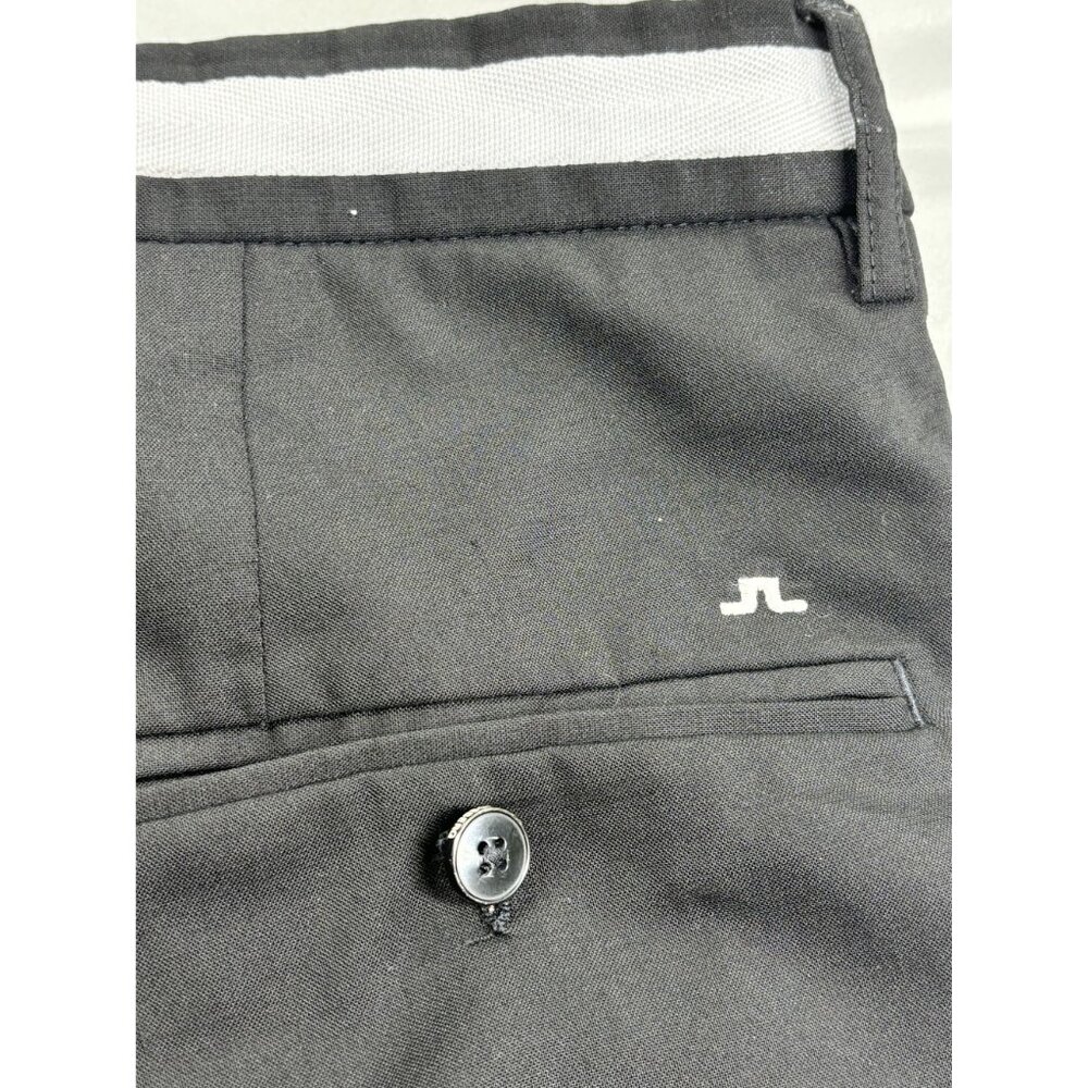 J. Lindeberg Golf Pants 21st Century Lifestyle Black Trousers Men's 33/34 - Picture 4 of 12